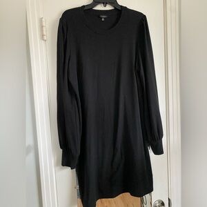 Elegant Black Long Sleeve Dress